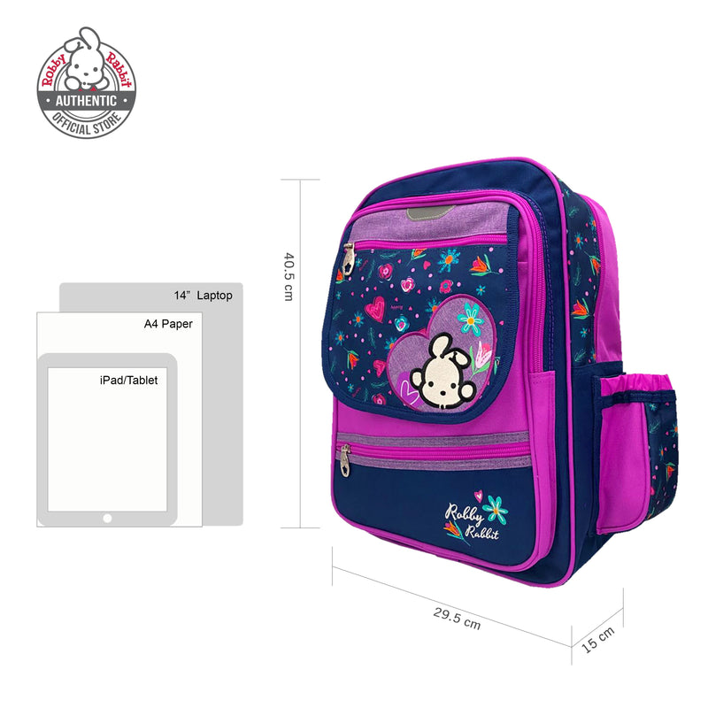 Robby Rabbit Pink Blossom Backpack 16"