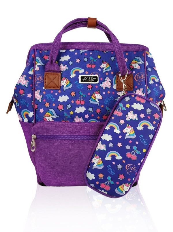 Love Magic Hinge Clasp - 16in Backpack (Purple)  - Robby Rabbit Girls