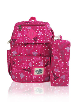 Paris Catwalk - 13in Backpack (Pink)  - Robby Rabbit Girls