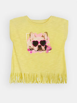Fringed Frenchie (Yellow)  - Robby Rabbit Girls