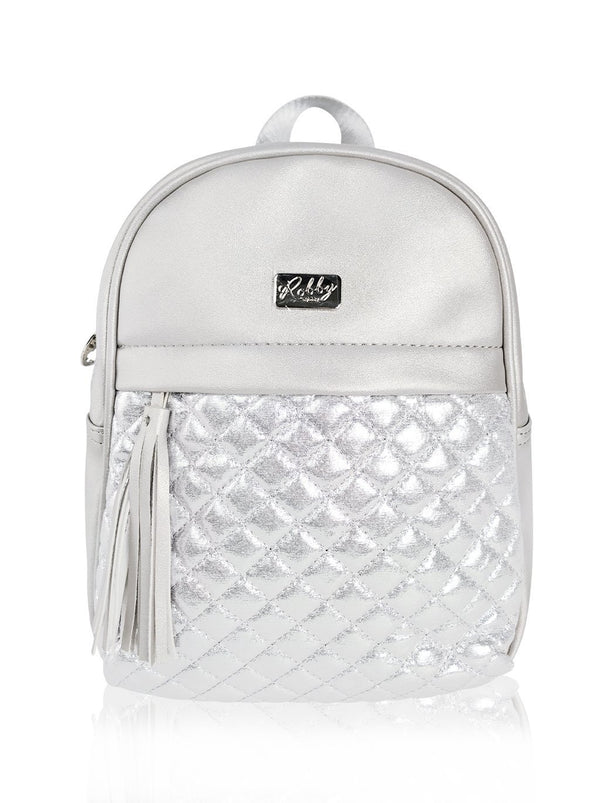 Dazzling Piece - 10in Backpack (Silver)  - Robby Rabbit Girls