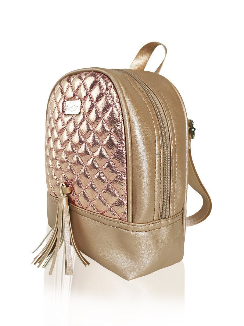 Dazzling Piece - 8.5in Backpack (Gold)