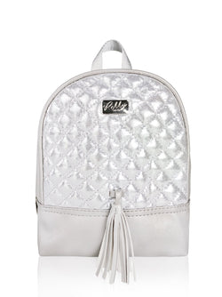Dazzling Piece - 8.5in Backpack (Silver)  - Robby Rabbit Girls