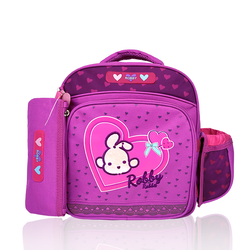 Full of Hearts - 12in Backpack (Pink)  - Robby Rabbit Girls