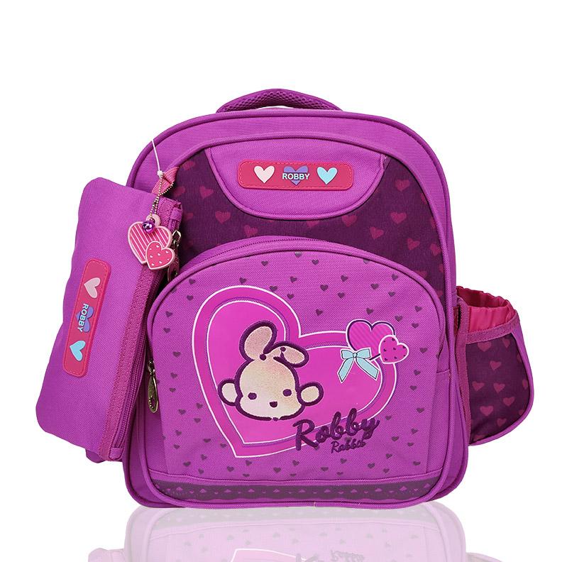Full of Hearts - 14in Backpack (Pink)  - Robby Rabbit Girls