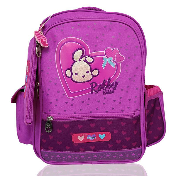 Full of Hearts - 16in Backpack (Pink)  - Robby Rabbit Girls
