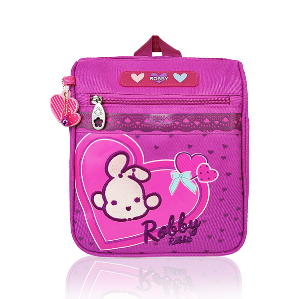 Full of Hearts - 9in Backpack (Pink)  - Robby Rabbit Girls