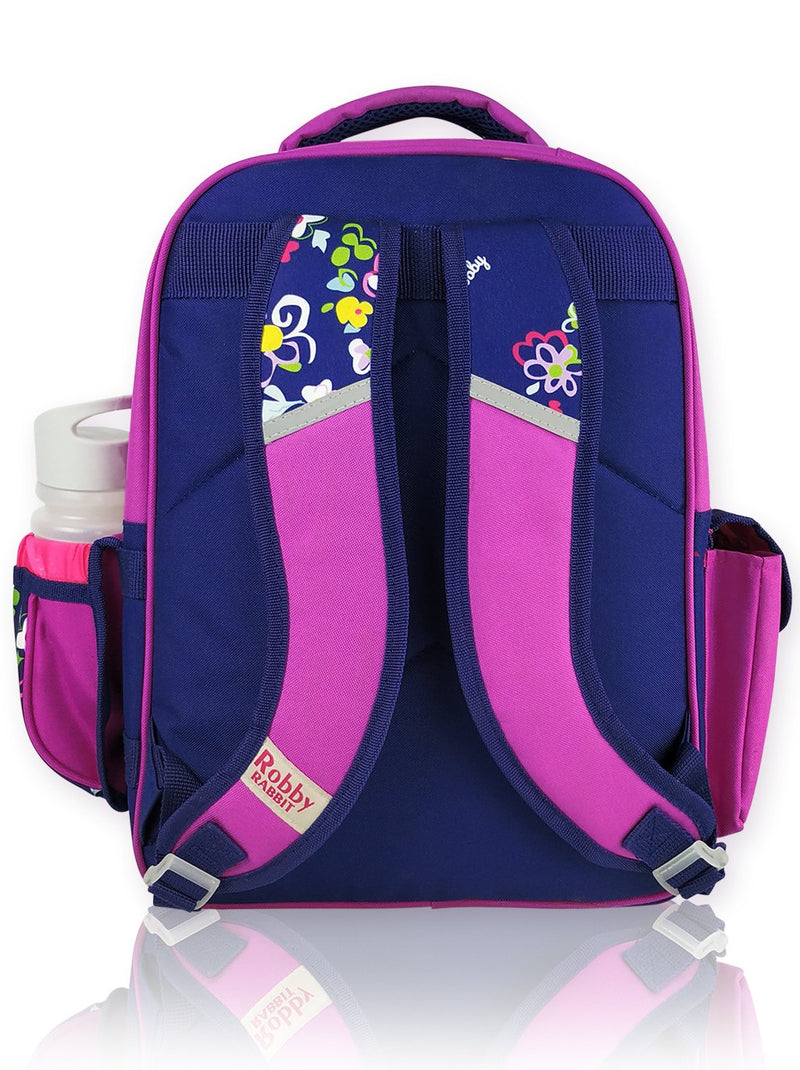 Blooms N Blued - 16in Backpack (Purple)