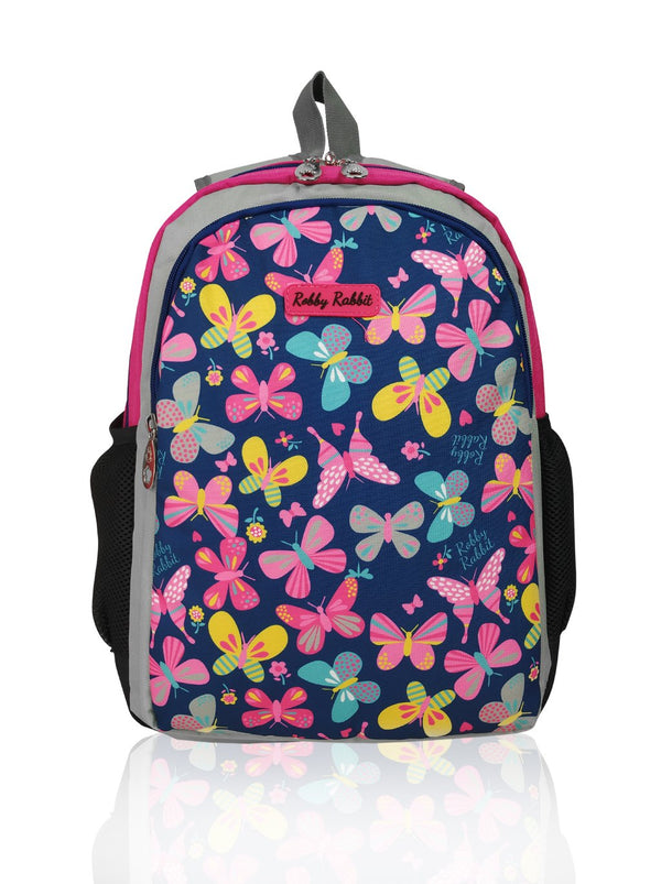 Flowers and Butterflies (Reversible) - 15in Backpack (Pink)
