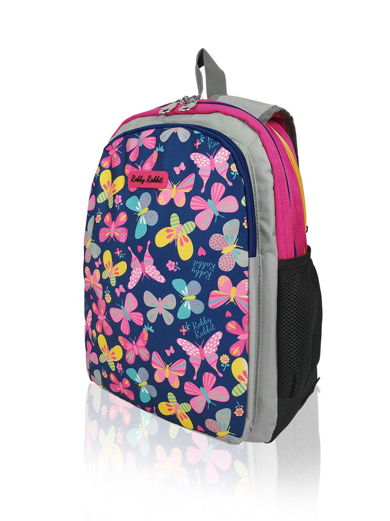 Flowers and Butterflies (Reversible) - 15in Backpack (Pink)