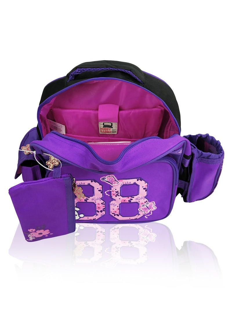 Flower Power - 12in Backpack (Purple)