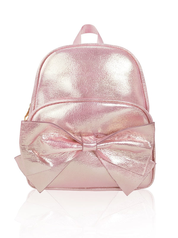 Sassy Bows - 10in Backpack (Peach)  - Robby Rabbit Girls