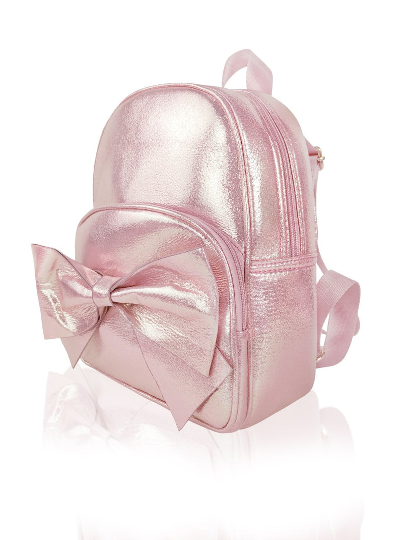 Sassy Bows - 10in Backpack (Peach)