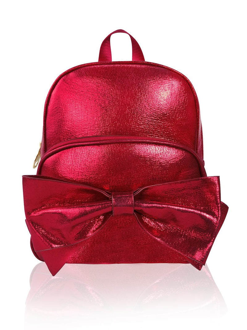 Sassy Bows - 10in Backpack (Red)  - Robby Rabbit Girls
