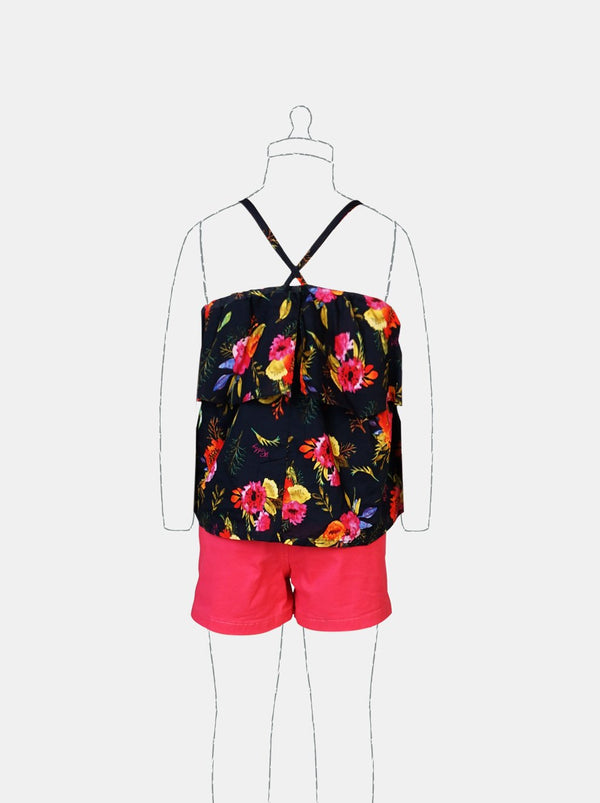 Island Blooms (Navy)